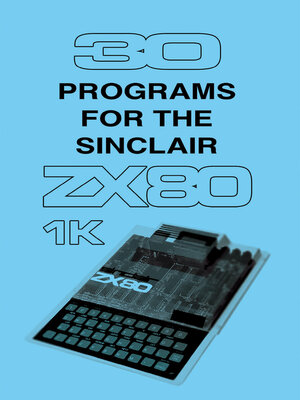 cover image of 30 Programs for the Sinclair ZX80